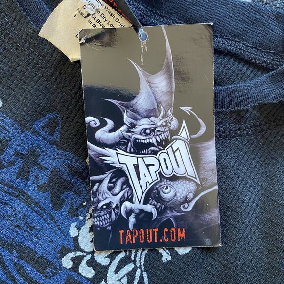 NWT Y2K Tapout MMA Thermal Graphic Shirt. XS/S. Polycotton. Rare Collectors. - Picture 8 of 8